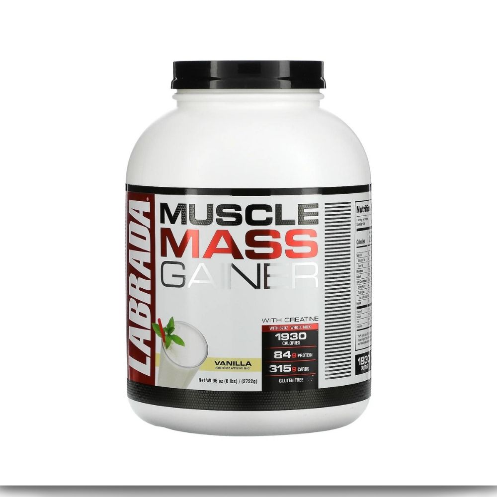 Labrada Nutrition, Muscle Mass Gainer with Creatine, Vanilla, 6 lbs