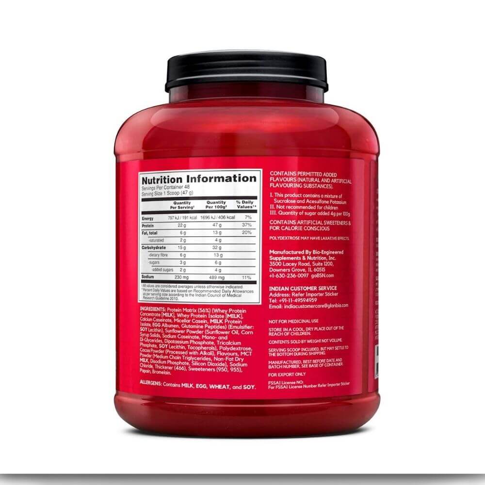 BSN Syntha 6 Protein Powder (Chocolate) - 5 LBS - Image 2