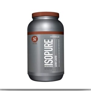 Isopure Low Carb 100% Whey Protein Isolate Powder Chocolate- 3 lbs