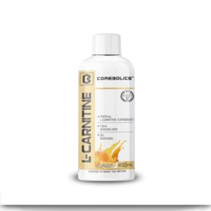 COREBOLICS L-Carnitine Tangy Orange 450ML with Vitamin B5 Supplement